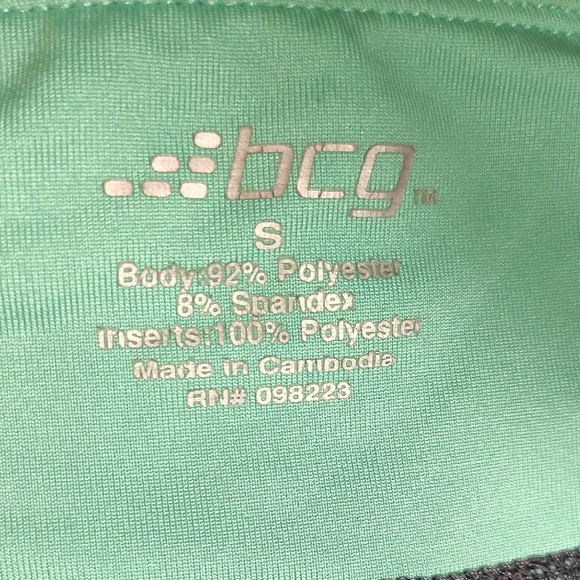 BCG Green and Black Athletic Leggings - Picture 3 of 7